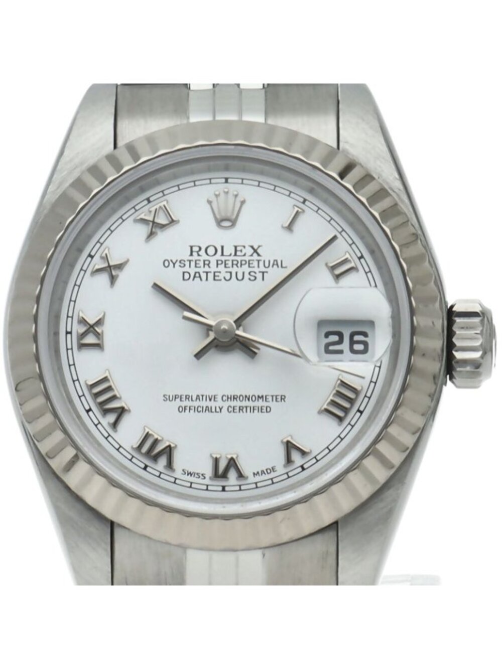 Rolex Datejust Watch 18k White Gold SS